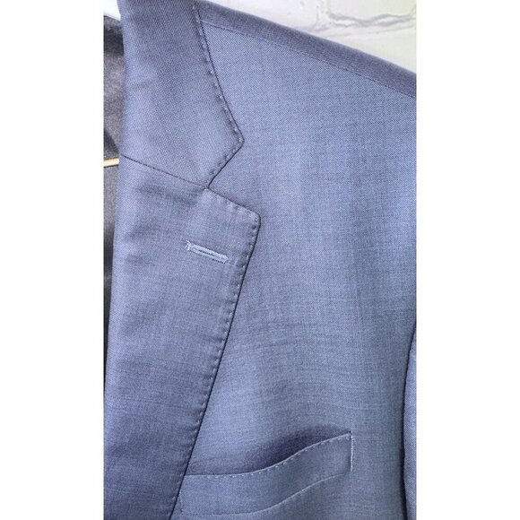PETER MILLAR Men’s Size 44T 100% Wool Navy Blue Blazer Jacket - Picture 4 of 8